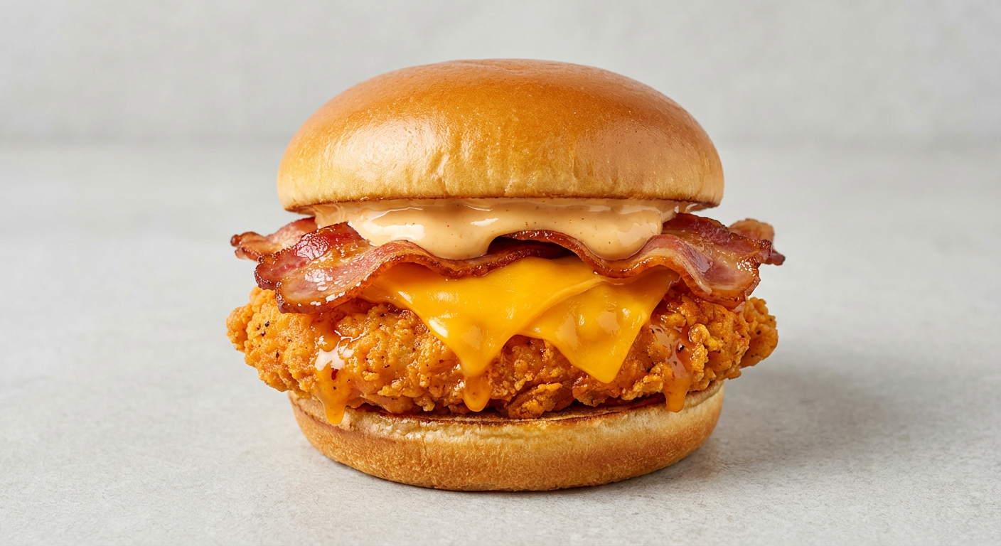 Chicken Egg & Bacon Burger